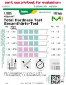 Total Hardness Test colorimetric, water hardness 3-21 °d, water hardness 4-26 °e, water hardness 5-37 °f, MQuant®
