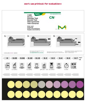 Cyanide Test colorimetric, 0.03-0.7&#160;mg/L (CN-), for use with MQUANT&#174;