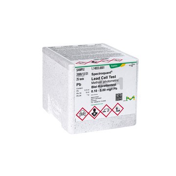 Lead Cell Test photometric, 0.10-5.00&#160;mg/L (Pb), Spectroquant&#174;