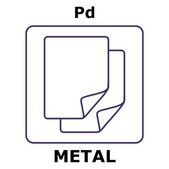 Palladium foil, light tested, 100x100mm, thickness 0.047mm, as rolled, 99.95%