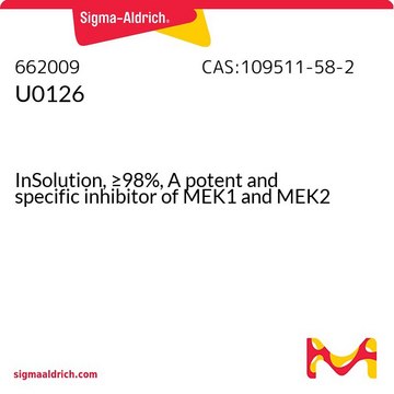 U0126 InSolution, &#8805;98%, A potent and specific inhibitor of MEK1 and MEK2