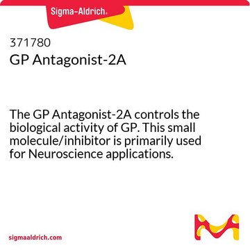 GP Antagonist-2A The GP Antagonist-2A controls the biological activity of GP. This small molecule/inhibitor is primarily used for Neuroscience applications.