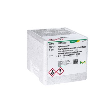 Surfactants (nonion.) Cell Test photometric, 0.10-7.50&#160;mg/L (Triton&#8482; X-100), Spectroquant&#174;