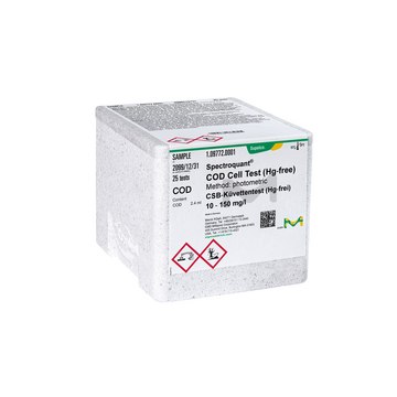 COD Cell Test (Hg-free) photometric, 10-150&#160;mg/L (COD), Spectroquant&#174;