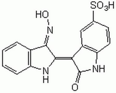 Indirubin-3&#8242;-monoxime-5-sulphonic Acid A potent, reversible, and selective inhibitor of Cdk1 (IC50 = 5 nM) and Cdk5 (IC50 = 7 nM) and glycogen synthase kinase-3&#946; (GSK-3&#946;; IC50 = 80 nM).