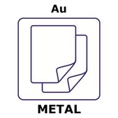 Gold microfoil, disks, 10mm, thinness 0.01μm, specific density 20.7μg/cm2, permanent mylar 3.5μm support, 99.99+%