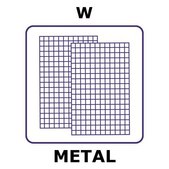 Tungsten mesh, 50x50mm, nominal aperture 0.15mm, wire diameter 0.02mm, 150 wires/inch, open area 75%, plain weave mesh, 99.95%