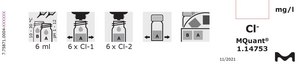 Iron Test colorimetric, 0.1-5 mg/L (Fe), for use with MQUANT®