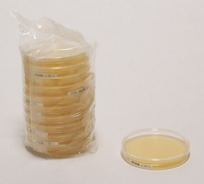 Sabouraud Dextrose Agar Chloramphenicol, EP, lid, Lockable settle plate for long incubation, plate diam. 90&#160;mm, aseptically filled, single packed of 20 and 120 plates, suitable for air monitoring