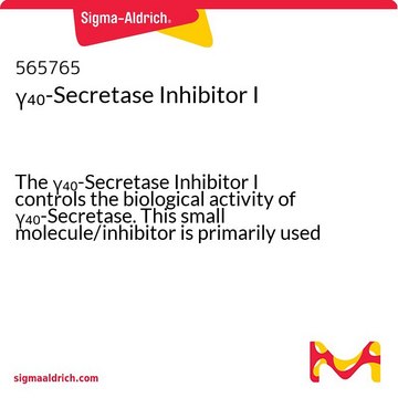 &#947;4&#8320;-Secretase Inhibitor I The &#947;&#8324;&#8320;-Secretase Inhibitor I controls the biological activity of &#947;&#8324;&#8320;-Secretase. This small molecule/inhibitor is primarily used for Neuroscience applications.