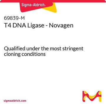 T4 DNA Ligase - Novagen Qualified under the most stringent cloning conditions