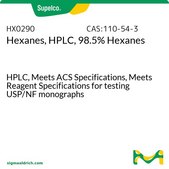 Hexanes, HPLC, 98.5% Hexanes HPLC, Meets ACS Specifications, Meets Reagent Specifications for testing USP/NF monographs