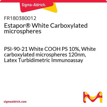 Estapor® White Carboxylated microspheres PSI-90-21 White COOH PS 10%, White carboxylated microspheres 120nm, Latex Turbidimetric Immunoassay - For ordering, click "Request more information"