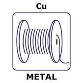 Copper wire reel, 20m, diameter 1.0mm, as drawn, 99.98+%