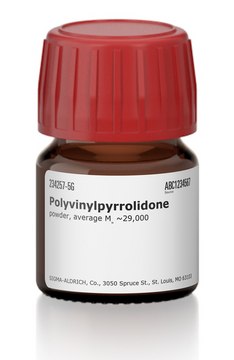 ちゃびん ポリビニルピロリドン powder, average Mw ~29,000 | Sigma-Aldrich