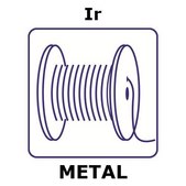 Iridium wire reel, 0.1m, diameter 1.0mm, as drawn, 99.9%