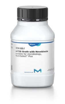 modified Tryptic Soy Broth- Dehydrated Culture Media GranuCult® prime, Novobiocin 20 mg/L, ISO 16654, granular, selective for Escherichia coli