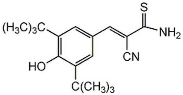 AG 879 - CAS 148741-30-4 - Calbiochem A cell-permeable, reversible, and substrate competitive inhibitor of nerve growth factor (NGF)-dependent p140c-trk tyrosine phosphorylation (EC50 = 10 &#181;M) as well as NGF-induced phospholipase C-&#947;1 phosphorylation.