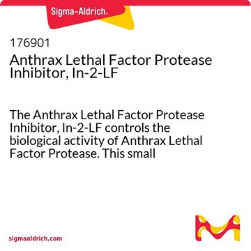Anthrax Lethal Factor Protease Inhibitor, In-2-LF The Anthrax Lethal Factor Protease Inhibitor, In-2-LF controls the biological activity of Anthrax Lethal Factor Protease. This small molecule/inhibitor is primarily used for Protease Inhibitors applications.