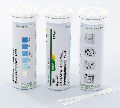 Peracetic Acid Test colorimetric, 20-160&#160;mg/L (peracetic acid), MQuant&#174;