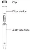 Filtro de ultracentrífuga Amicon®, MWCO 10 kDa sample volume 4 mL, regenerated cellulose membrane, MWCO 10 kDa