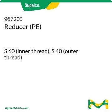 Reducer (PE) S 60 (inner thread), S 40 (outer thread)