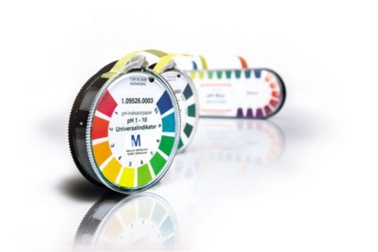 pH-indicator paper pH 0.5 - 5.0 roll L 4.8&#160;m, pkg of 6&#160;rolls, Acilit&#8482;