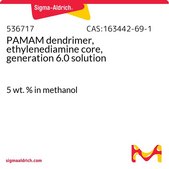 PAMAM dendrimer, ethylenediamine core, generation 6.0 solution 5 wt. % in methanol