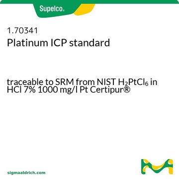 Platinum ICP standard traceable to SRM from NIST H2PtCl6 in HCl 7% 1000 mg/l Pt Certipur&#174;