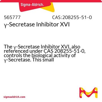 &#947;-Secretase Inhibitor XVI The &#947;-Secretase Inhibitor XVI, also referenced under CAS 208255-51-0, controls the biological activity of &#947;-Secretase. This small molecule/inhibitor is primarily used for Neuroscience applications.