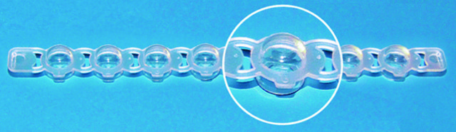 BRAND&#174; strips of 8 caps polypropylene, green, for PCR tubes