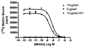 ChemiSCREEN Human Motilin Receptor Membrane Preparation Human motilin receptor / MTLR / GPR38 GPCR membrane preparation for Radioligand binding Assays &amp; GTPγS binding.