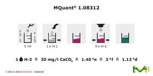 Total Hardness Test titrimetric, for use with MCOLORTEST®