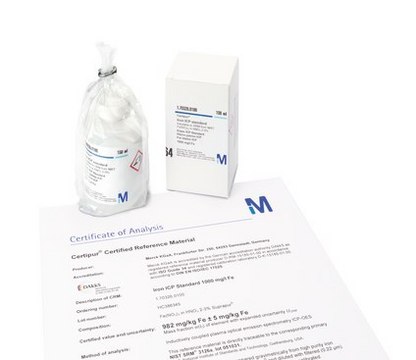 Tin ICP standard traceable to SRM from NIST SnCl&#8324; in HCl 7% 1000 mg/l Sn Certipur&#174;