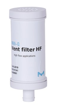Vent Filter Protects stored pure water from airborne contaminants. For Milli-Q&#174; IQ/IX/EQ storage tanks. For High-Flow applications.
