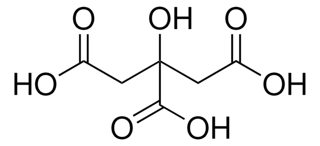 Citric Acid, Anhydrous anhydrous Meets ACS Specifications, Meets Reagent Specifications for testing USP/NF monographs GR ACS