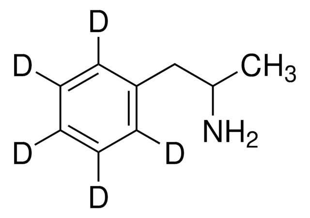 (±)-Amphetamine-d5 (deuterium label on ring) 100ug/mL methanol, ampule ...
