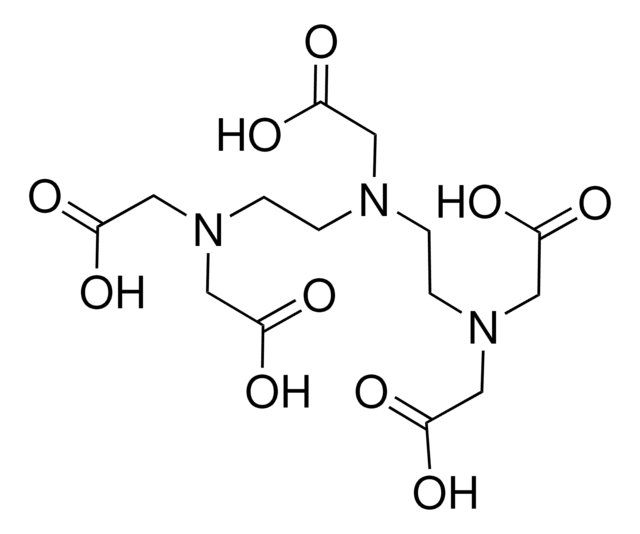 Diethylenetriaminepentaaceticacid Diethylenetriaminepentaaceticacid. CAS 67-43-6, pH 2&amp;#160;-&amp;#160;3 (H2O, 20&amp;#160;&#176;C)&amp;#160;(saturated solution).